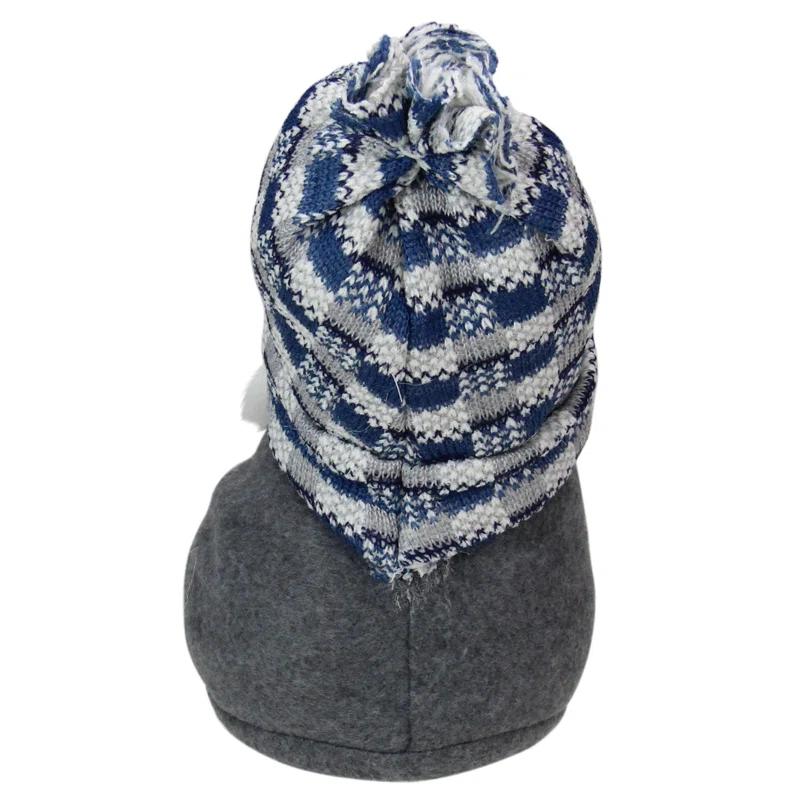 Northlight Seasonal 8" Big Nose Plush Blue Santa Gnome Christmas Figure