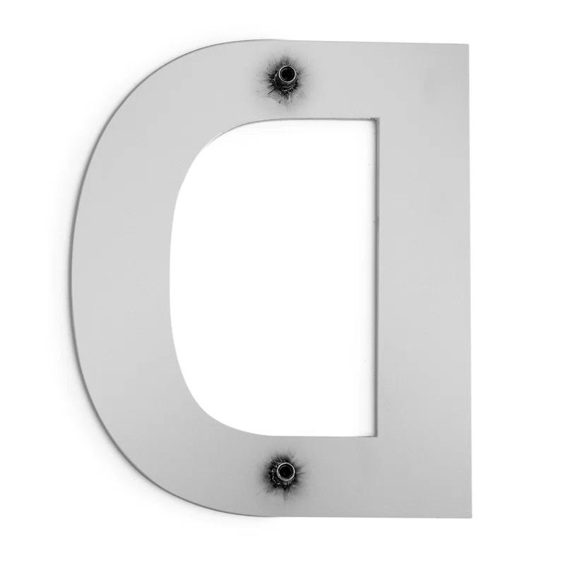 Barton 6-Inch Floating Mount House Letter - Modern Design with Stainless Steel Construction & Reviews | Wayfair