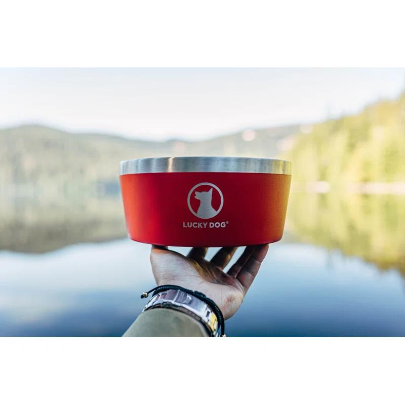 Lucky Dog Lucky Dog INDULGE 5 Double Wall Stainless Steel Dog Bowl