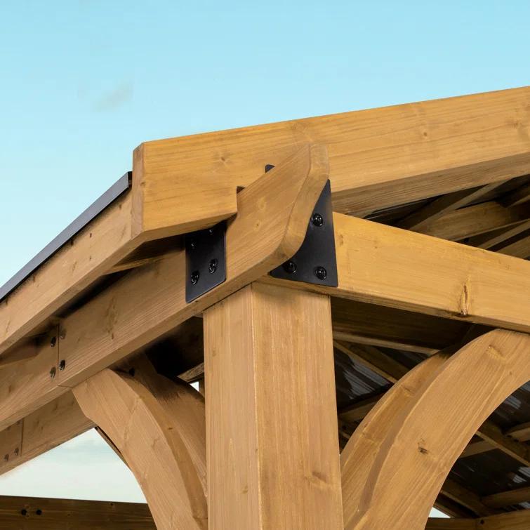 Backyard Discovery Arlington 12 Ft. W x 10 Ft. D Solid Wood Patio Gazebo