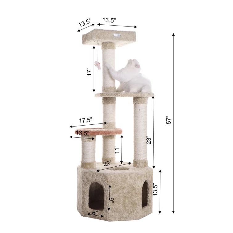 Armarkat Premium 57'' H Cat Tree