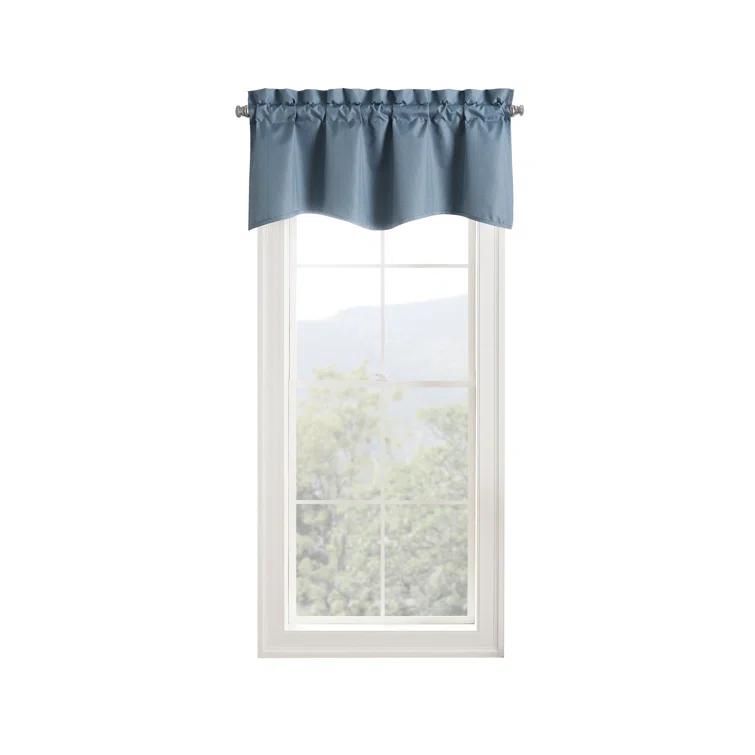 Eclipse Kendall Scalloped 42'' W Window Valance