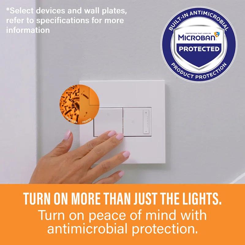 Legrand Adorne® No Subject 1 - Gang Rocker Wall Plate