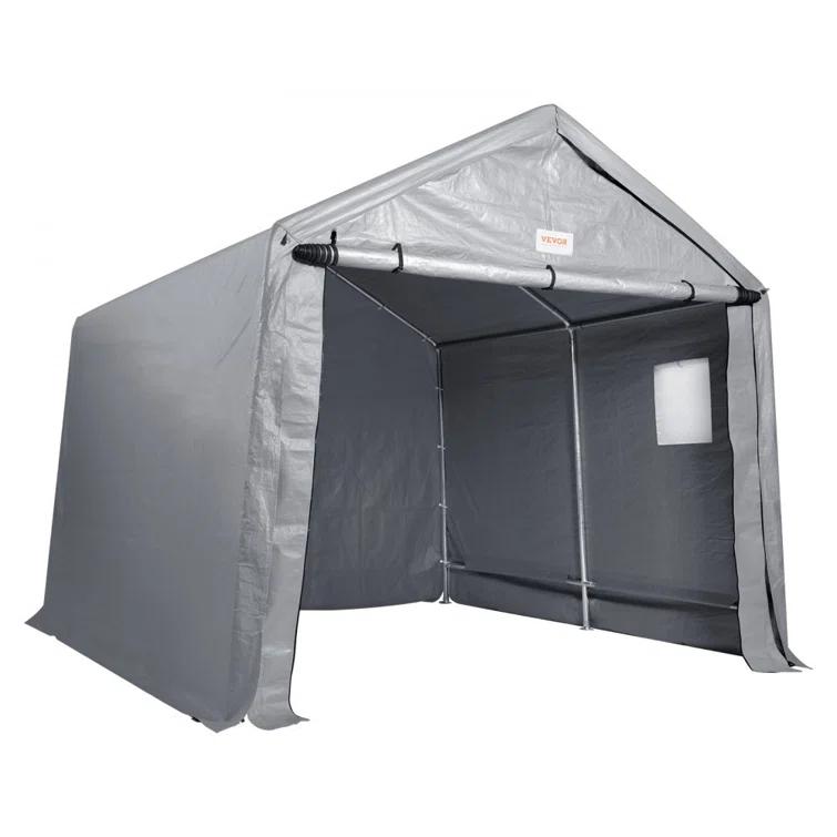VEVOR Heavy Duty 7 ft. W x 12 ft. D Polyethylene Portable Storage Shed