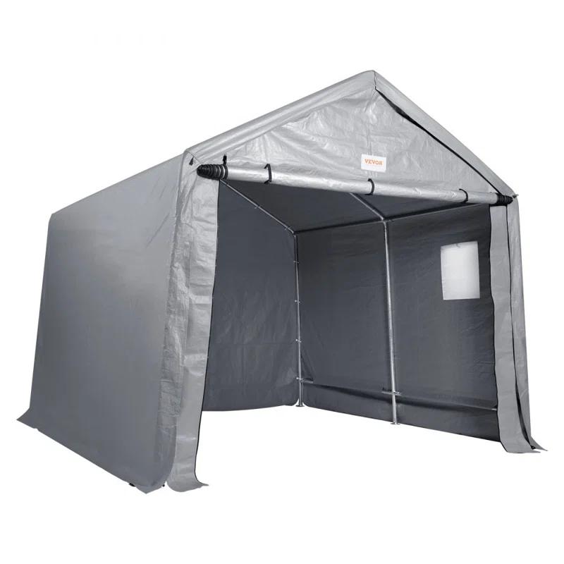 VEVOR Heavy Duty 7 ft. W x 12 ft. D Polyethylene Portable Storage Shed