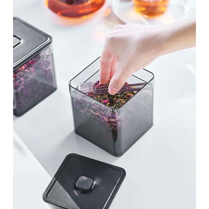 Yamazaki Home Tower Yamazaki Home Airtight Food Storage Container, Tea Leaf, Candy, Coffee, or Condiment Canister