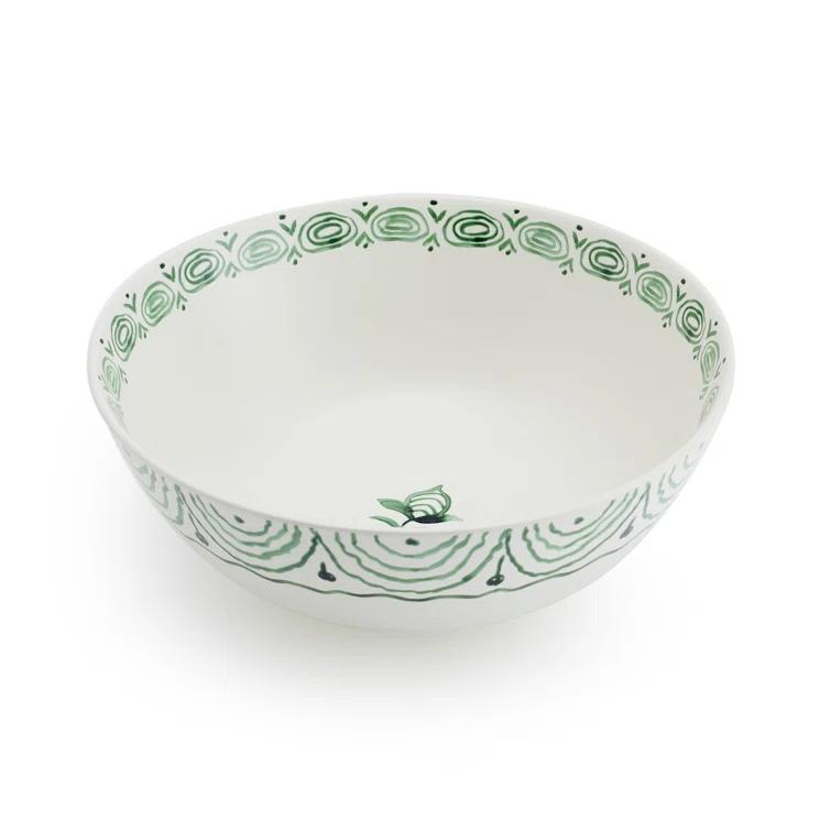 Fitz and Floyd Fitz And Floyd Green Sicily Serve Bowl/Salt & Pepper Set