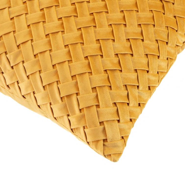 Chanasya Chanasya Lattice Textured Velvet Decorative Throw Pillow Cover
