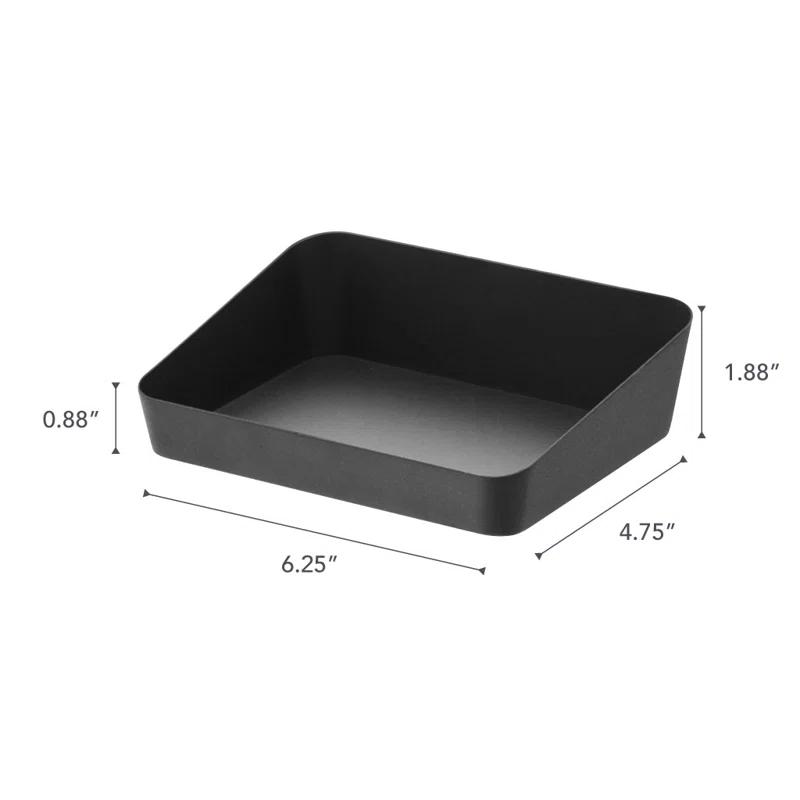 Yamazaki Home Space Saving Vanity Tray, Sloped, Steel, Large
