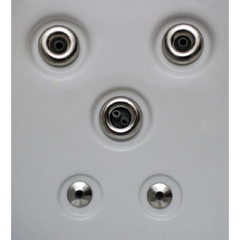 Home And Garden Spas 220 Volt 6 Person - Person 71 - Jet Acrylic Square Hot Tub with Ozonator and Built-In Speaker