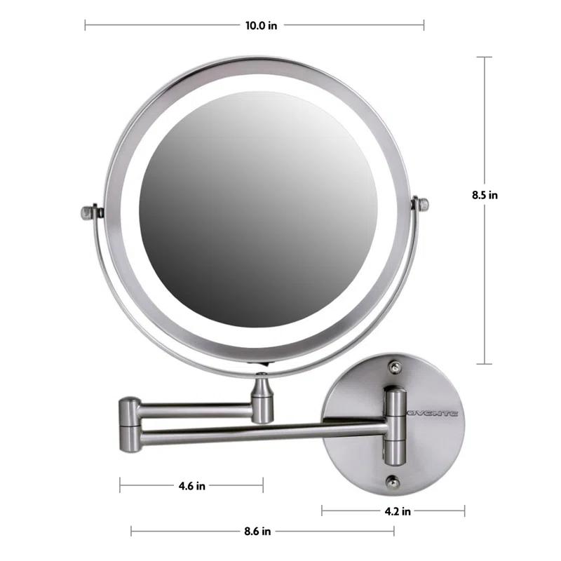 Ovente Concave LED Wall Mirror