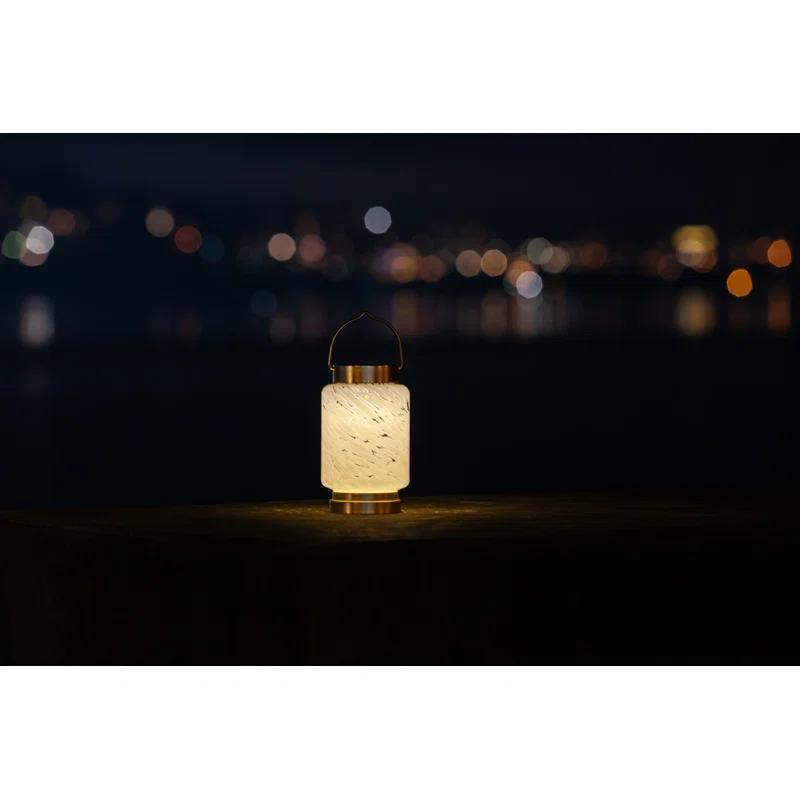 Allsop Home and Garden 7.5'' Solar Powered Integrated LED Outdoor Lantern