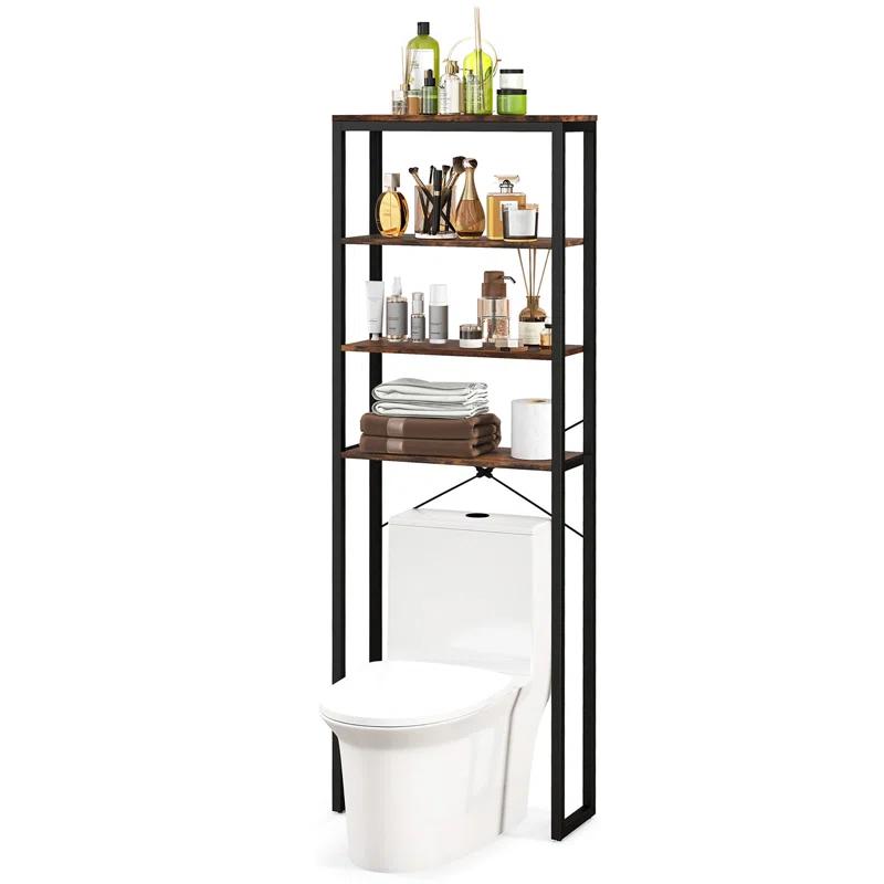 17 Stories Gafita Steel Freestanding Over The Toilet Storage