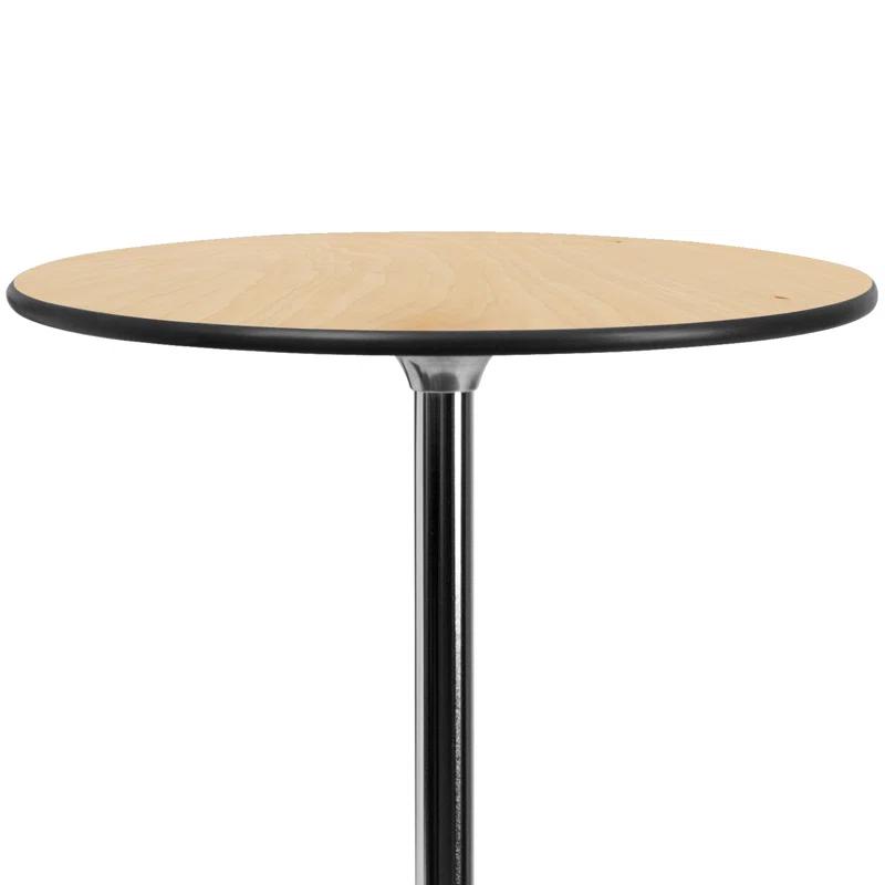 Flash Furniture Marrel Round Wood Cocktail Table with Columns by Flash Furniture