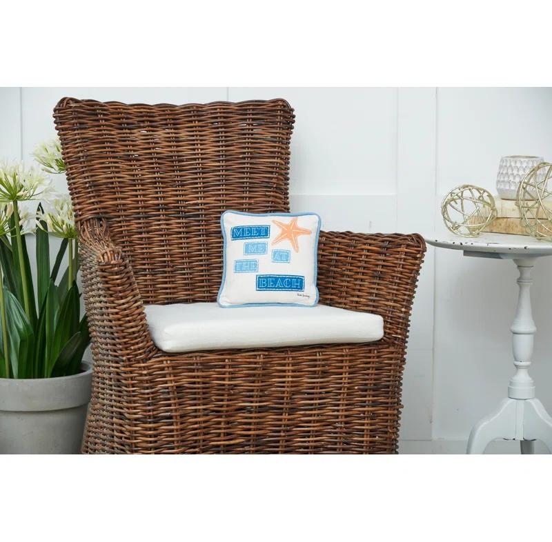 C&F Home Starfish At The Beach Printed and Applique Throw Pillow