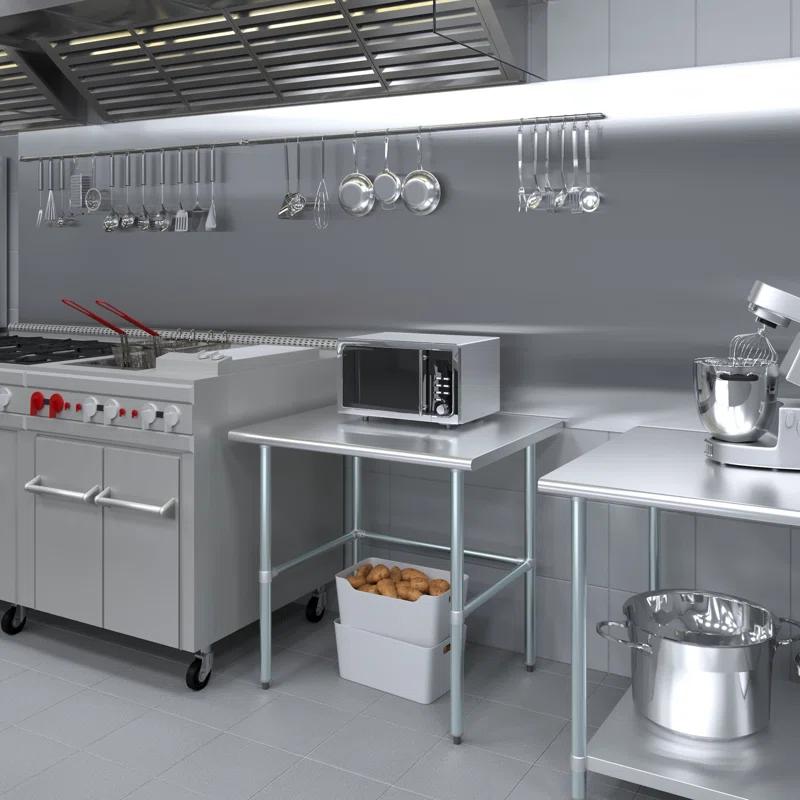 Amgood Stainless Steel Open Base Work Table