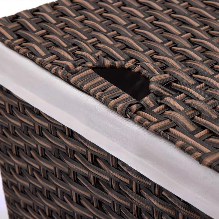 Handwoven Rectangle Laundry Hamper