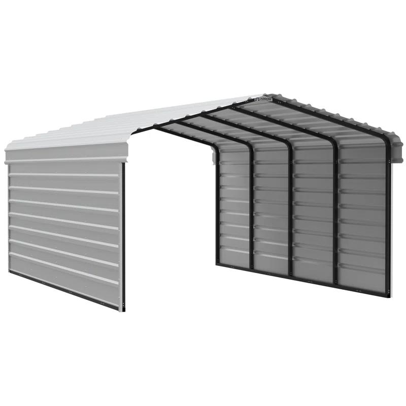 Arrow Arrow Steel Carport with 2 Side Wall Kits, 12x20x07