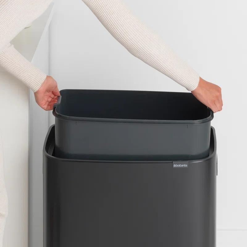 Brabantia Bo Touch Top Trash Can, 16 Gallon