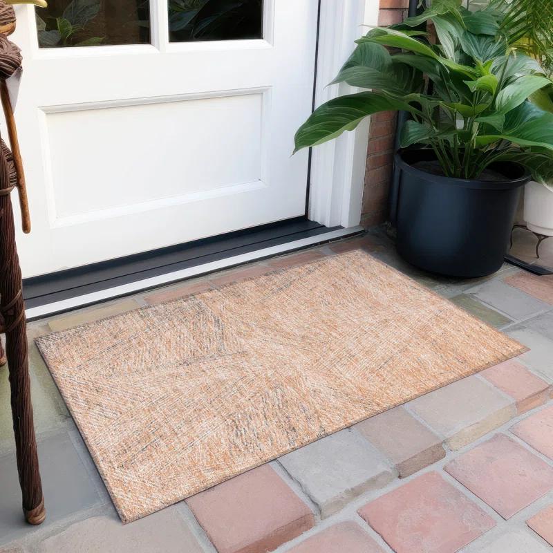 Chayden ACN991 1'8" x 2'6" Machine Washable Gray Indoor/Outdoor Area Rug