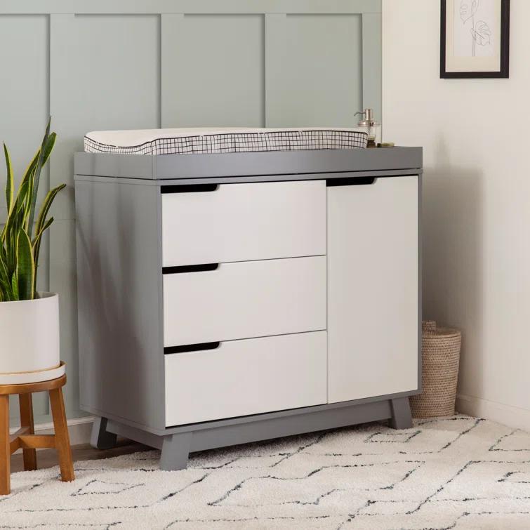 Hudson 3-Drawer Changer Dresser with Removeable Changing Tray
