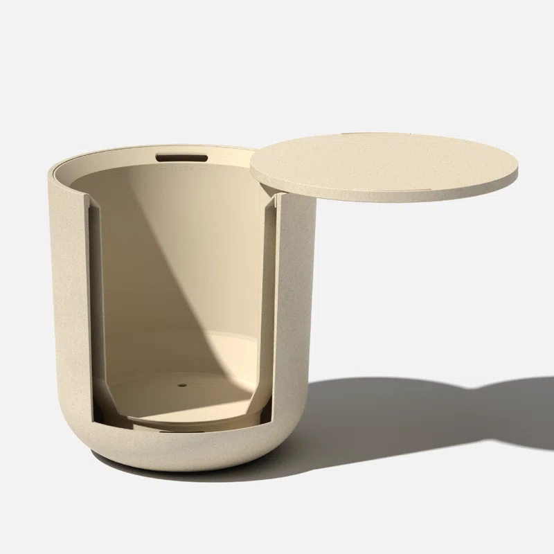Veradek Kona Round Plastic Outdoor Side Table
