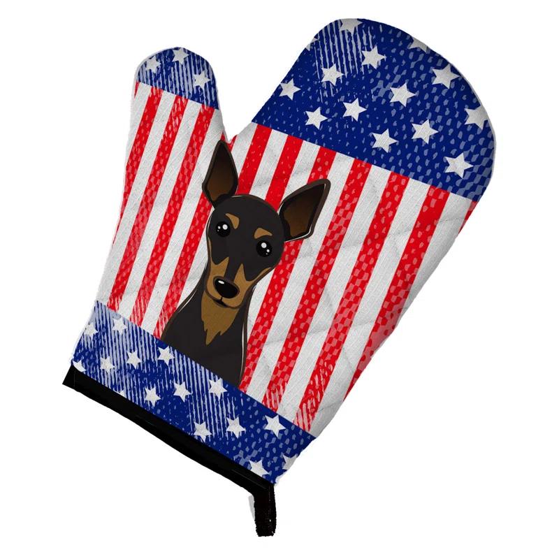 Caroline's Treasures Caroline's Treasures American Flag Polyester Oven Mitt
