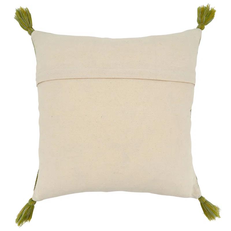 Saro Blossom Collection Floral Cotton Throw Pillow