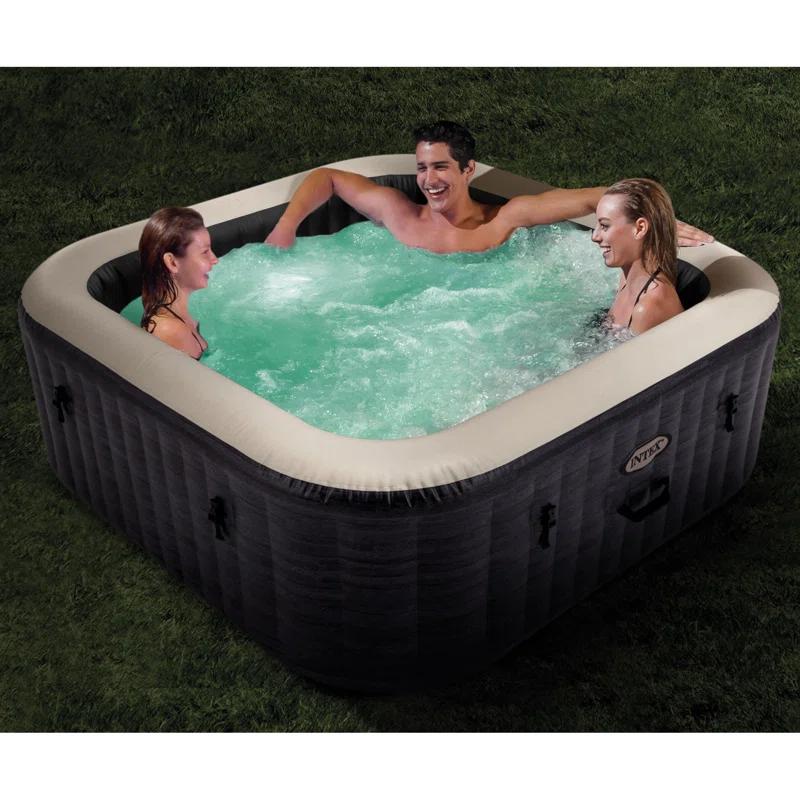 Intex Intex PureSpa Plus Inflatable Square Hot Tub w/ AirJets