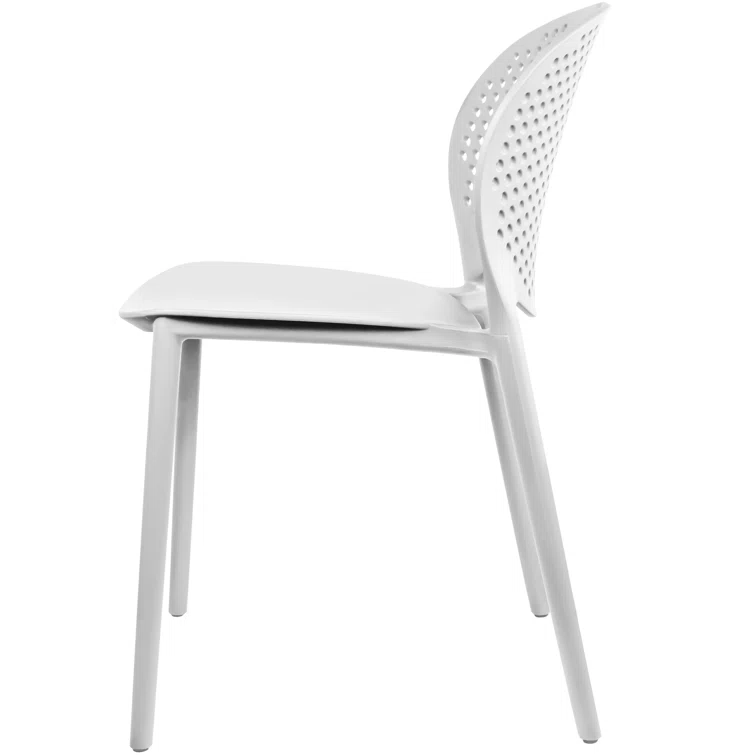 2xHome Set Of 2 Modern Plastic Pool Side Armless Dining Chair & Reviews | Wayfair