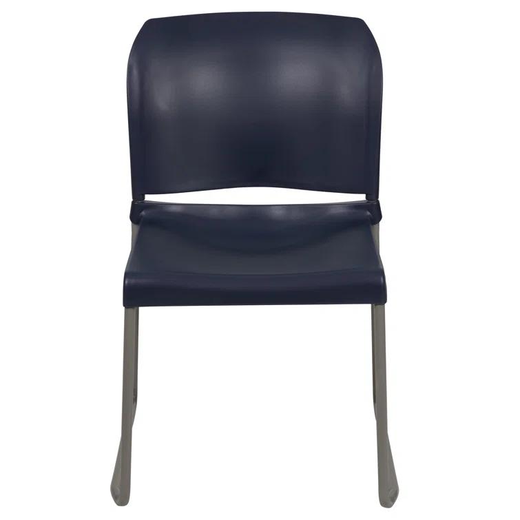 Flash Furniture Brielle Contoured Sled Base Stackable Waiting Room Chairs (Set of 5)