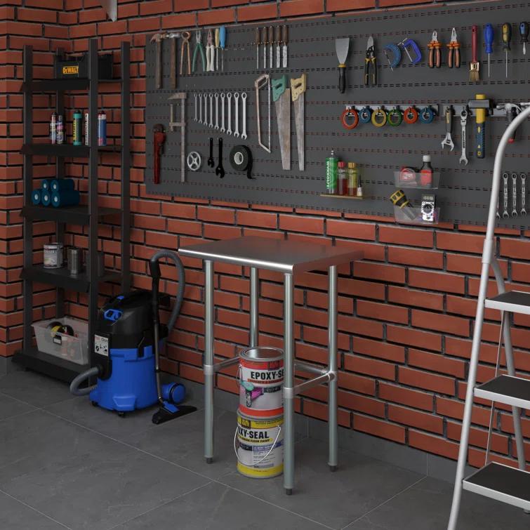 Amgood Stainless Steel Open Base Work Table