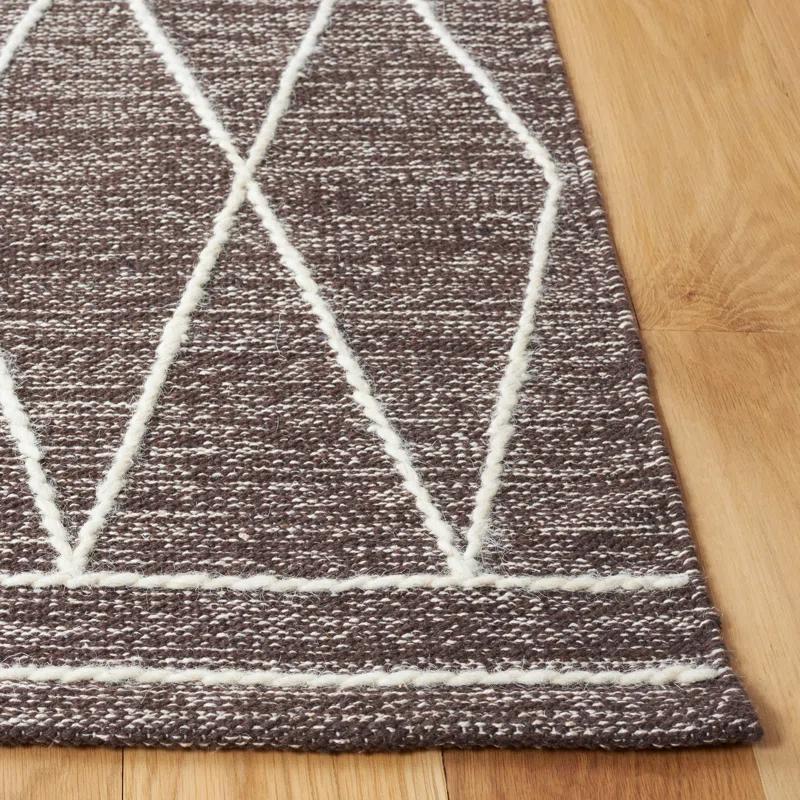 Steelside™ Holtby Southwestern Handmade Flatweave Brown/Ivory Area Rug