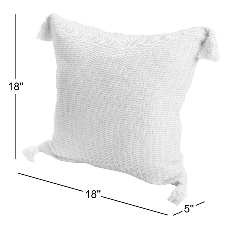 Brenly Turkish Cotton Striped Square Throw Pillow