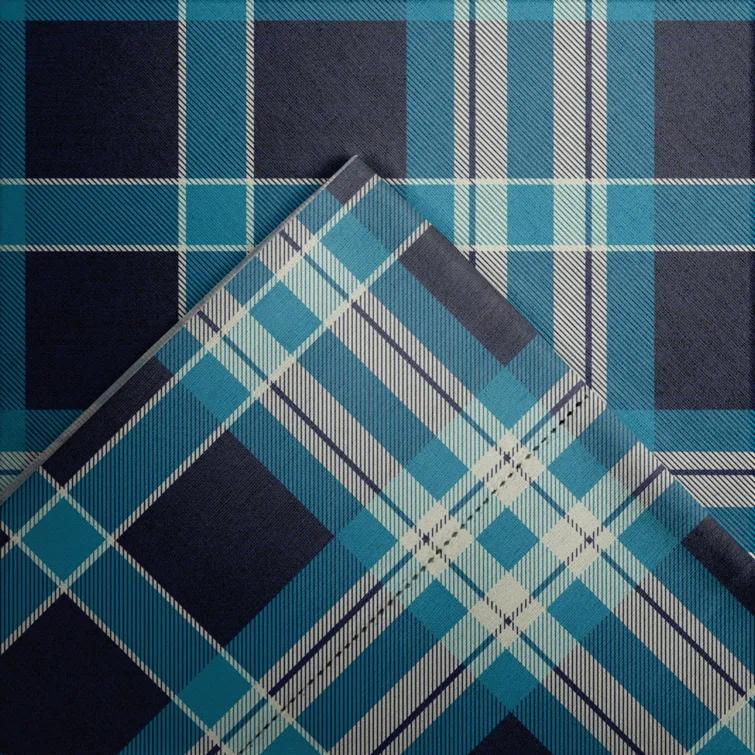 Pointehaven Ashby Flannel Plaid Duvet Cover