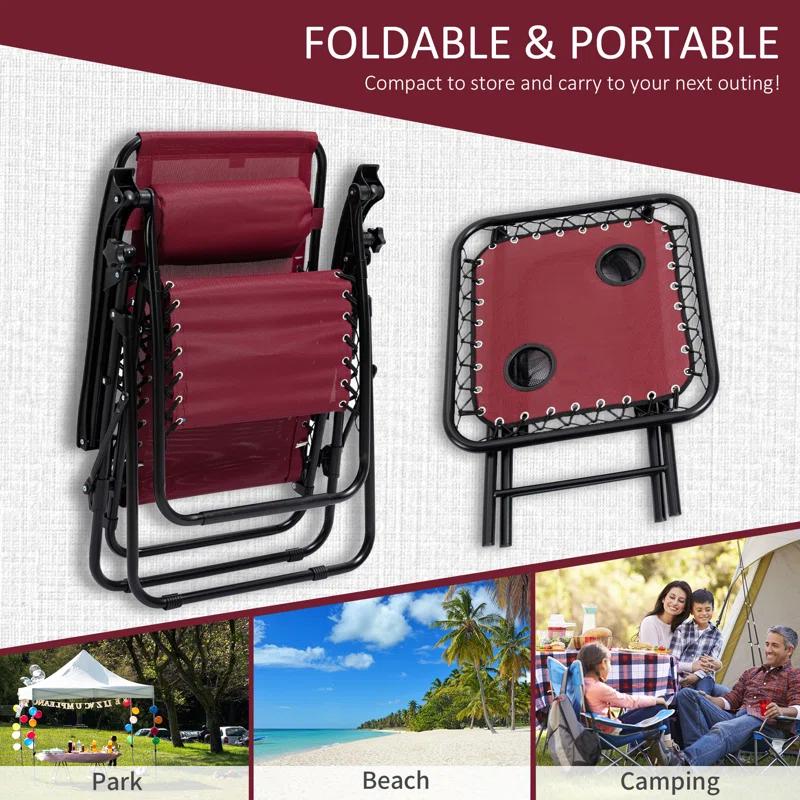 Outsunny Folding Zero Gravity Chair