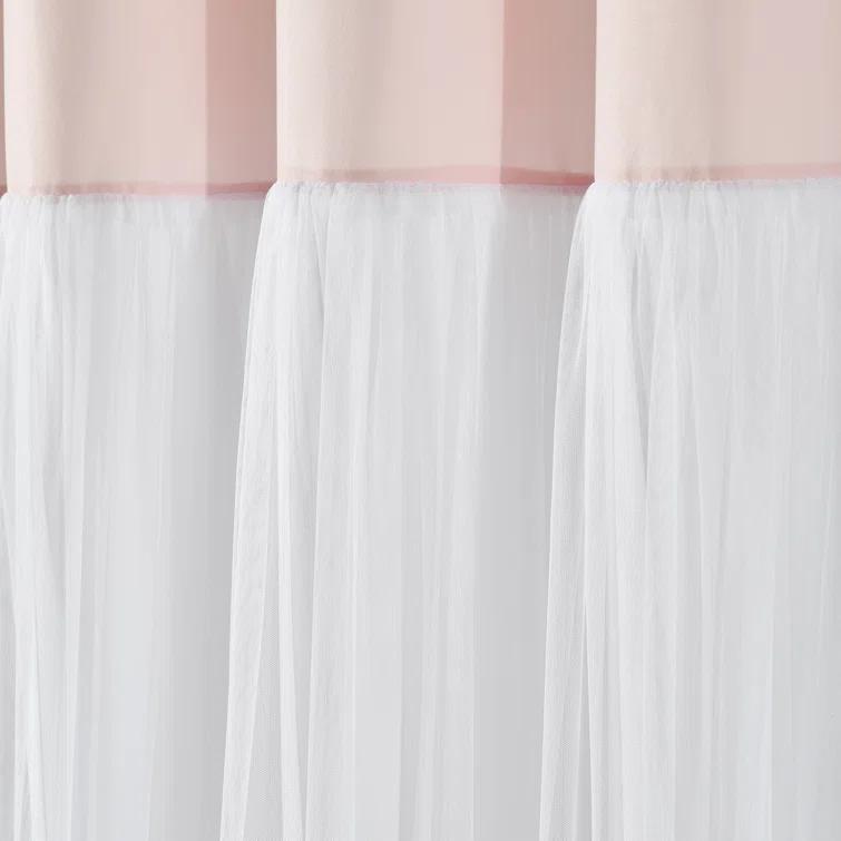 Lush Decor Beckham Semi Sheer Curtain Single Panel