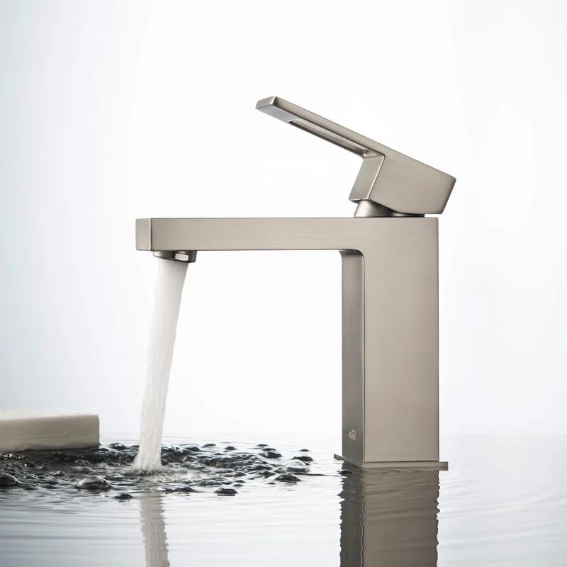 KIBI KBF1002BN Cube Single-Hole Single-handle Bathroom Faucet