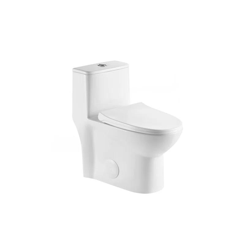 1.1/1.6 GPF Elongated Comfort Height Super Quite Flushing Floor Mounted One-Piece Toilet
