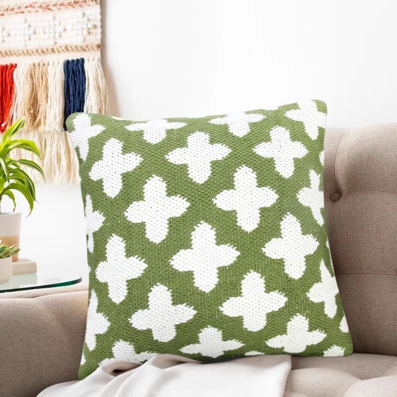Rajani Home Motiff Geometric Cotton Pillow Cover