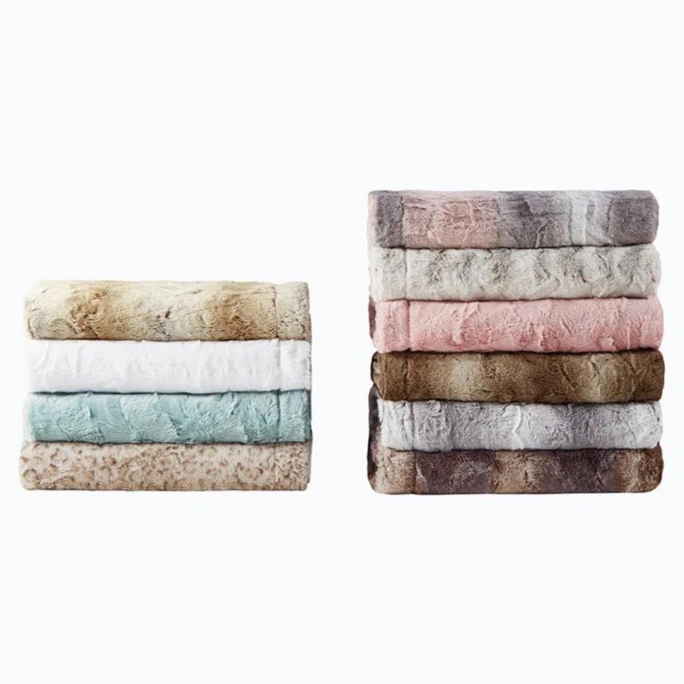 Madison Park Zuri Oversized Faux Fur Throw