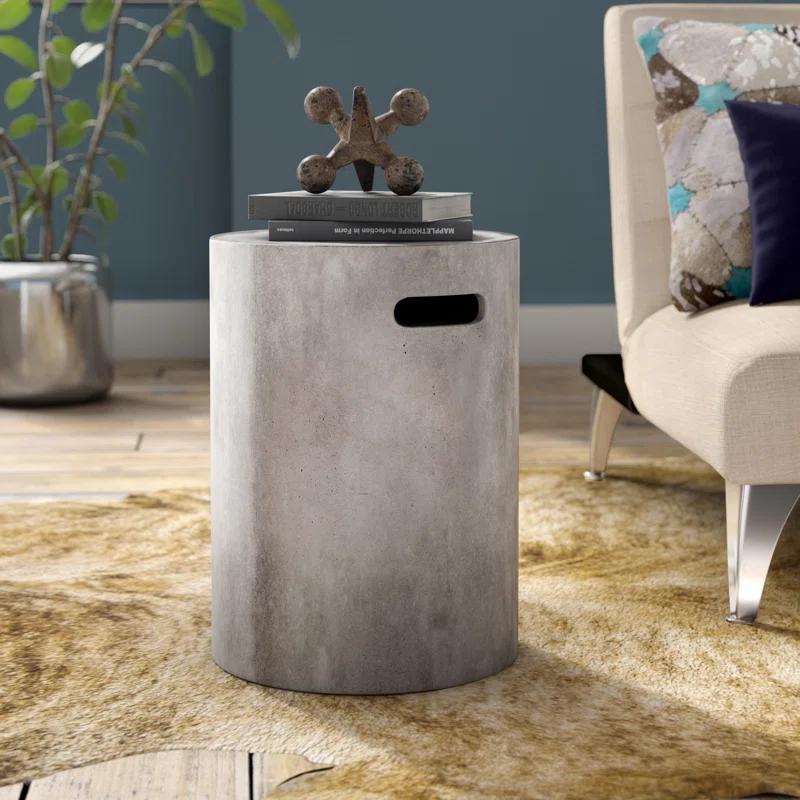 17 Stories Kazuhide Concrete Accent Stool