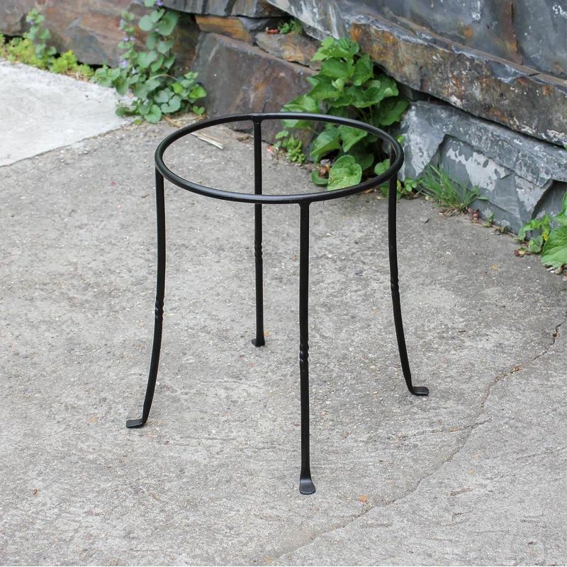 Winston Porter Drumnasole Iron Pedestal Birdbath