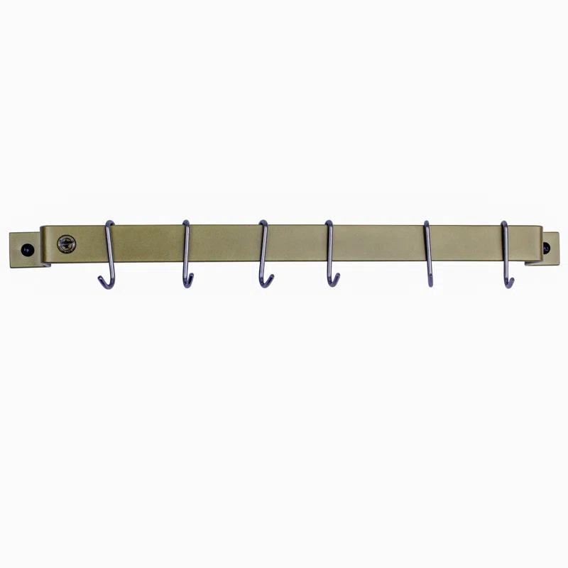 Enclume Handcrafted Easy Mount Wall Rack with 6 Hooks