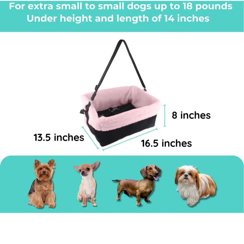 ATCHISON Washable, adjustable, and collapsible pet travel carrier bed