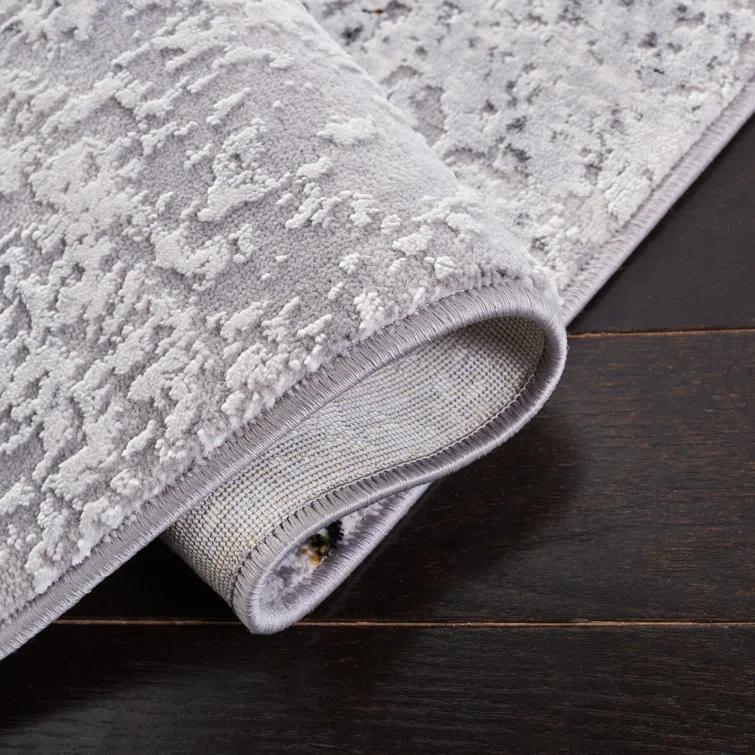 Willa Arlo™ Interiors Battaglia Gray/Gold/Black Area Rug