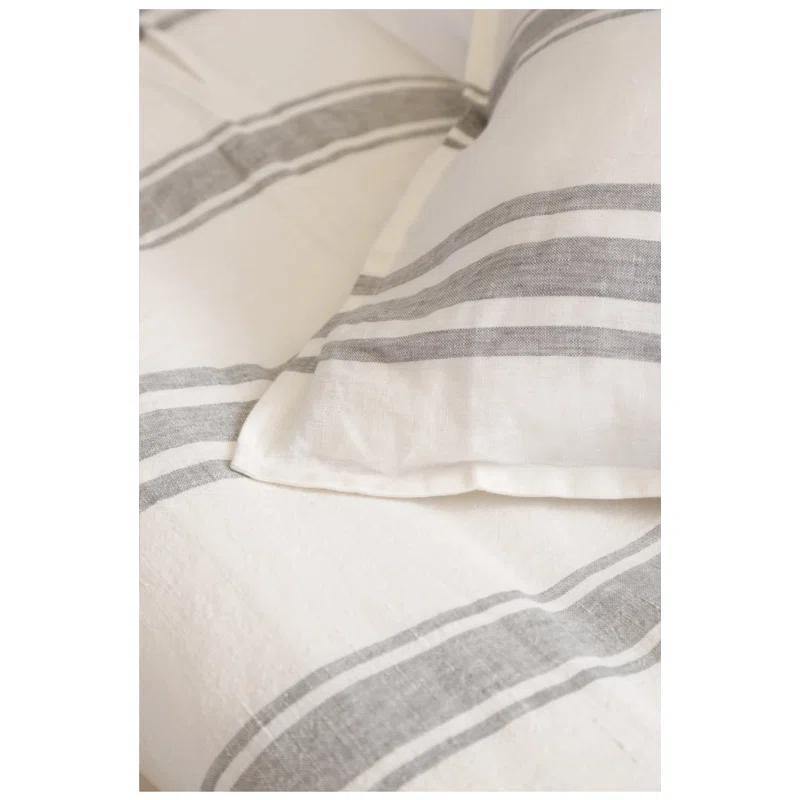 Jackson Sham by Pom Pom at Home - Cream and Gray / King