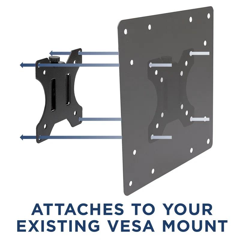 Black Fixed Wall Mount for Holds up to 66 lbs