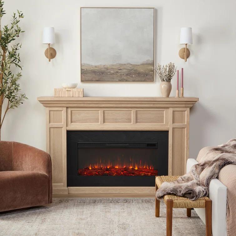 Alcott 75" Landscape Electric Fireplace by Real Flame