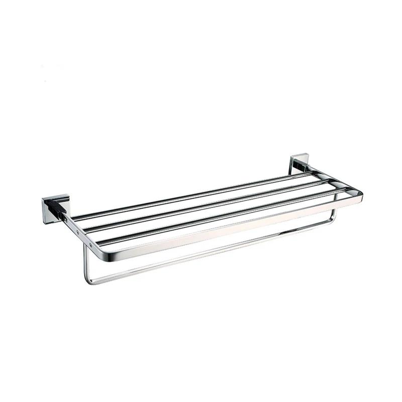 Ancona Alessia Metal Floating Shelf with Towel Bar